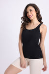 Zivame Knit Cotton Camisole - Black Beauty — thumbnail 2